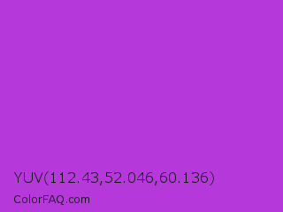 YUV 112.43,52.046,60.136 Color Image