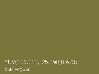 YUV 113.111,-25.198,8.673 Color Image
