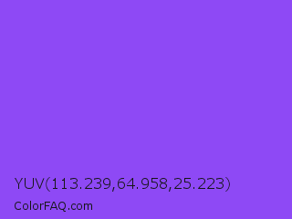 YUV 113.239,64.958,25.223 Color Image