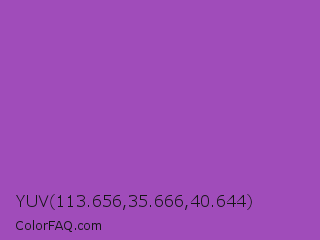 YUV 113.656,35.666,40.644 Color Image