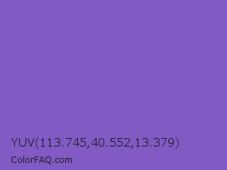 YUV 113.745,40.552,13.379 Color Image