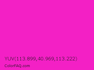 YUV 113.899,40.969,113.222 Color Image