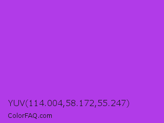 YUV 114.004,58.172,55.247 Color Image
