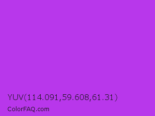 YUV 114.091,59.608,61.31 Color Image
