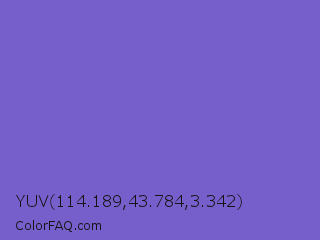 YUV 114.189,43.784,3.342 Color Image