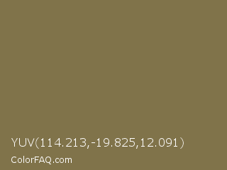 YUV 114.213,-19.825,12.091 Color Image