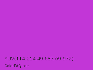 YUV 114.214,49.687,69.972 Color Image