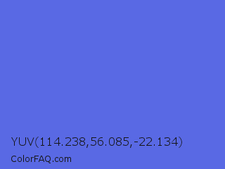 YUV 114.238,56.085,-22.134 Color Image