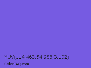YUV 114.463,54.988,3.102 Color Image