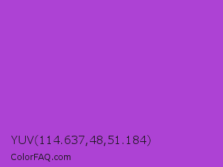 YUV 114.637,48,51.184 Color Image