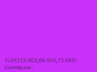YUV 115.003,66.554,73.665 Color Image