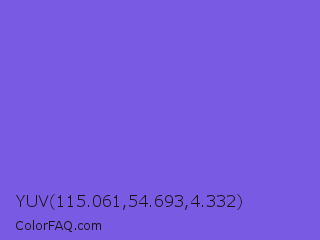 YUV 115.061,54.693,4.332 Color Image