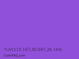 YUV 115.167,50.697,26.164 Color Image
