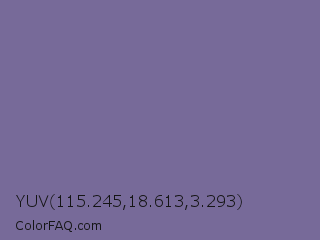 YUV 115.245,18.613,3.293 Color Image