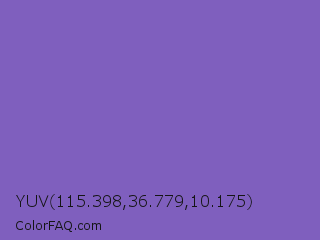 YUV 115.398,36.779,10.175 Color Image