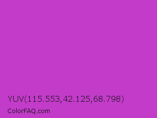 YUV 115.553,42.125,68.798 Color Image