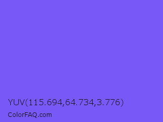 YUV 115.694,64.734,3.776 Color Image
