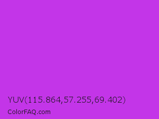 YUV 115.864,57.255,69.402 Color Image