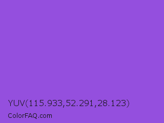 YUV 115.933,52.291,28.123 Color Image
