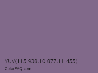 YUV 115.938,10.877,11.455 Color Image