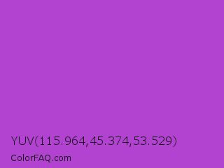 YUV 115.964,45.374,53.529 Color Image