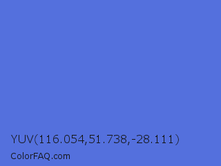 YUV 116.054,51.738,-28.111 Color Image