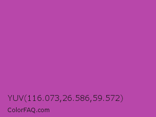YUV 116.073,26.586,59.572 Color Image