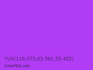 YUV 116.073,63.561,53.433 Color Image