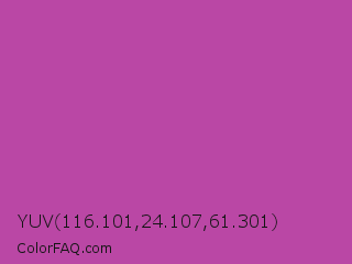YUV 116.101,24.107,61.301 Color Image