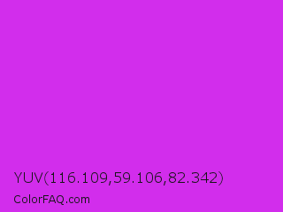 YUV 116.109,59.106,82.342 Color Image