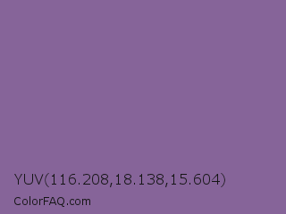 YUV 116.208,18.138,15.604 Color Image