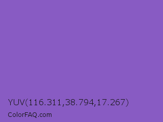 YUV 116.311,38.794,17.267 Color Image