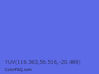 YUV 116.363,56.516,-20.489 Color Image
