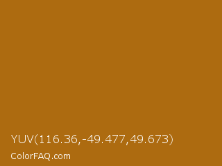 YUV 116.36,-49.477,49.673 Color Image