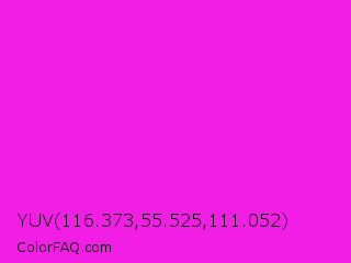 YUV 116.373,55.525,111.052 Color Image