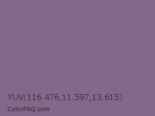 YUV 116.476,11.597,13.615 Color Image
