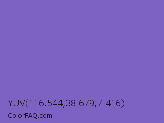 YUV 116.544,38.679,7.416 Color Image