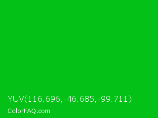 YUV 116.696,-46.685,-99.711 Color Image