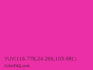 YUV 116.778,24.266,103.681 Color Image