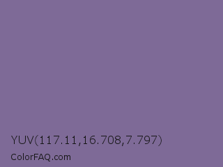 YUV 117.11,16.708,7.797 Color Image