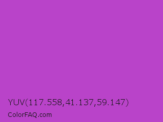 YUV 117.558,41.137,59.147 Color Image