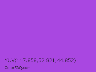 YUV 117.858,52.821,44.852 Color Image