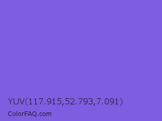 YUV 117.915,52.793,7.091 Color Image