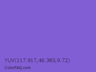 YUV 117.917,46.383,9.72 Color Image
