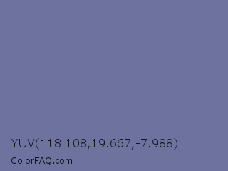 YUV 118.108,19.667,-7.988 Color Image