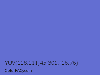 YUV 118.111,45.301,-16.76 Color Image