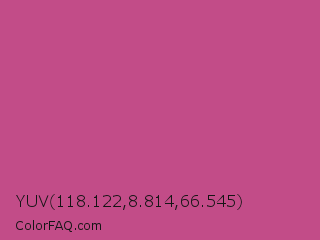 YUV 118.122,8.814,66.545 Color Image