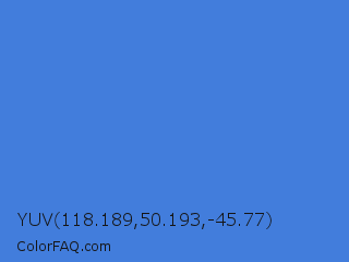 YUV 118.189,50.193,-45.77 Color Image