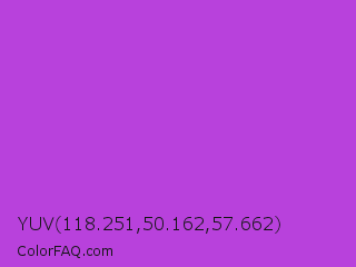 YUV 118.251,50.162,57.662 Color Image