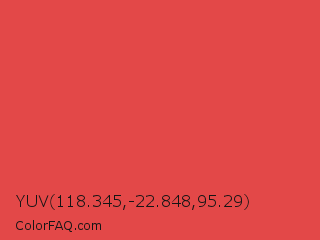 YUV 118.345,-22.848,95.29 Color Image